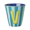 Melamine Cup V Stripes Medium 250ml