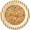 Melamine Kids Plate - Brown - Farm Print