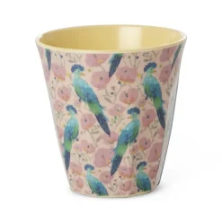 Melamine Rectangular Plate with Exotic Bird Print