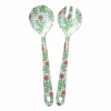 Melamine Salad Spoon and Fork with Radish Print Sa