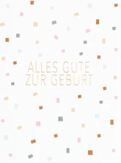 Minikarte „Alles Gute zur Geburt"