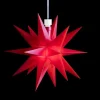 Mini-Stern, 18 Zacker, rot, 12cm, Batteriefach,inn