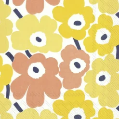 MINI UNIKKO Yellow Lunch-Servietten L 552770