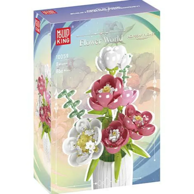 Mould King® 10059 Pfingstrosen Blumenstrauß