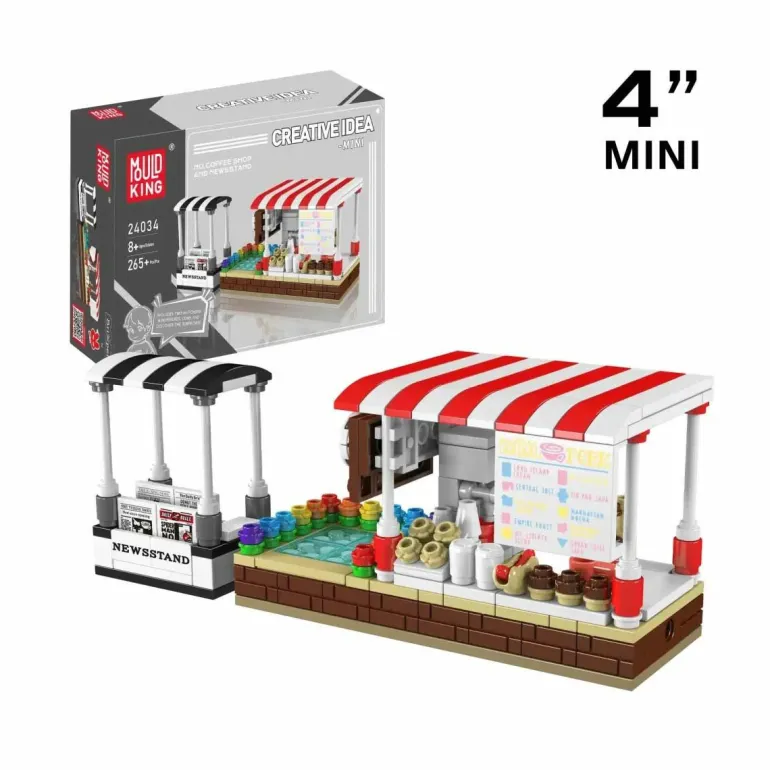 Mould King® 24034 Coffee Shop & Zeitungskiosk