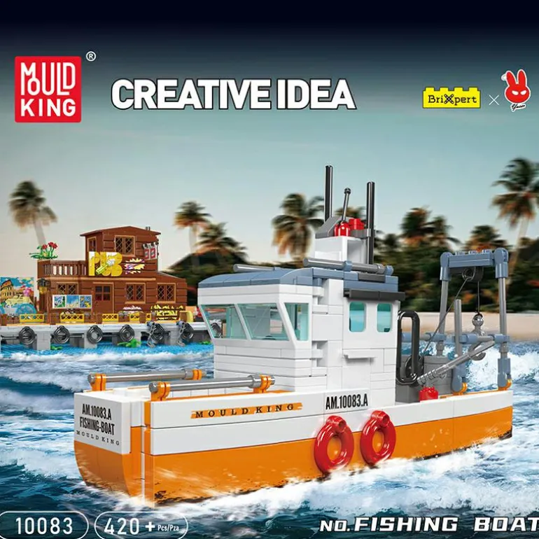 Mould King® 10083 Fischerboot
