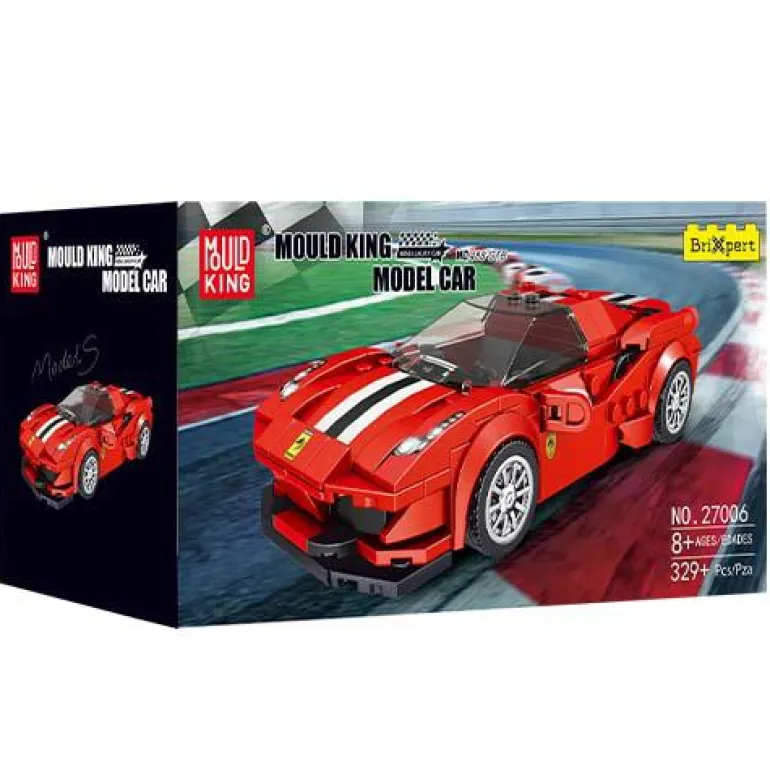 Mould King® 27006 488 GTB Sportwagen inkl. Showcas