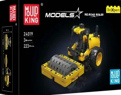 Mould King® 24019 Straßenwalzenbau Fahrzeug