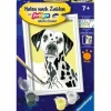 Niedlicher Hund - Malen nach Zahlen
