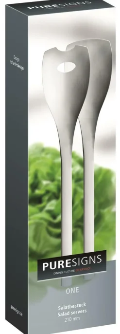 One Extra Salatbesteck 18/10 Edelstahl matt 21cm