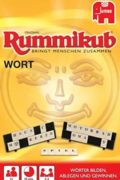 Original Rummikub Wort Kompakt in Metallverpackung