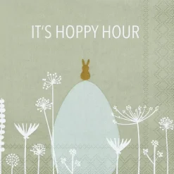 Ostern Cocktailserviette ,,It´s Hoppy Hour "25x25c