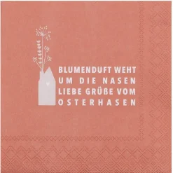 Ostern Cocktailserviette,, Blumenduft "25x25cm