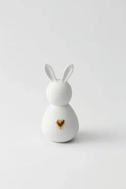 Ostern Porzellanhase ,,Klein Herr Goldenes Herz" D