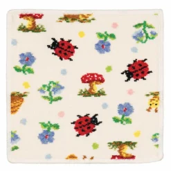PAULI DOTS Gesichtstuch 25x25 weiß