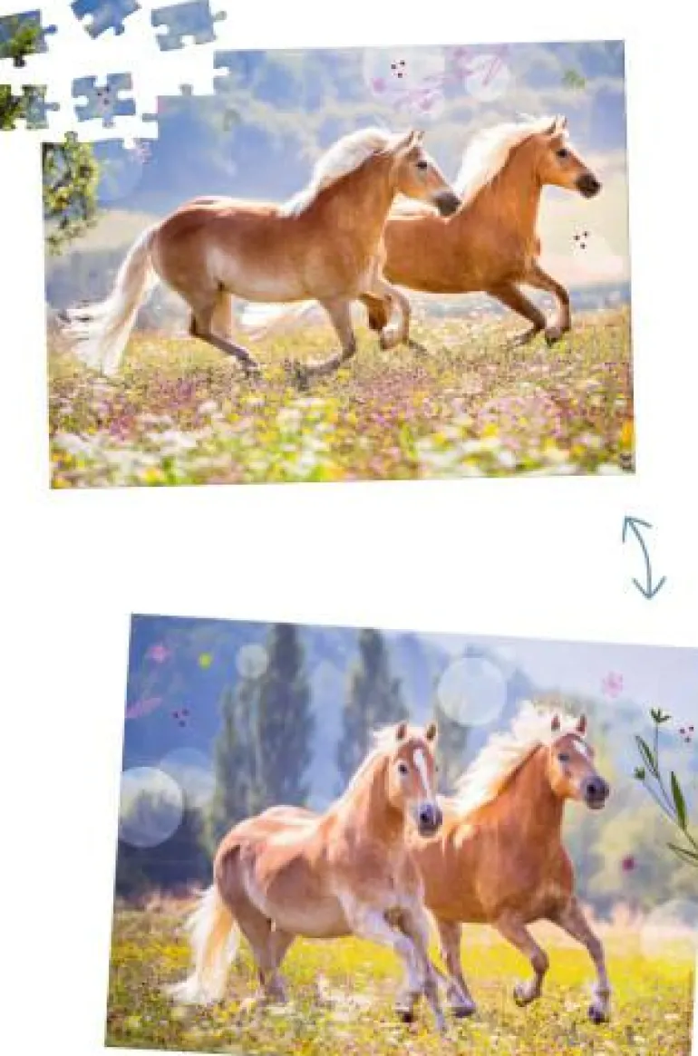 Pferdefreunde - Lentikular-Puzzle 100 Teile