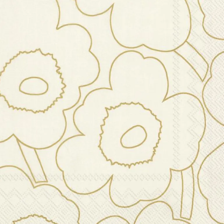 PIIRTO UNIKKO Gold Lunch-Servietten L1049009