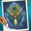 Pixie Cold: Mystic Deer - Malen nach Zahlen