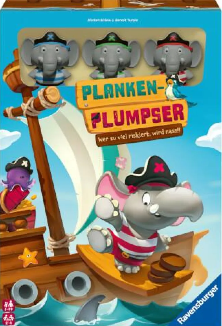 Planken-Plumpser - Wer zu viel riskiert, wird nass