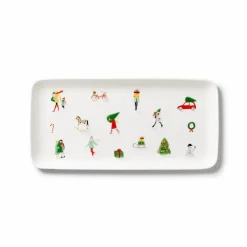 Platte 15x32 cm Noel Fine Bone China