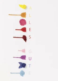 Plissee Wunschkarte „Alles Gute"