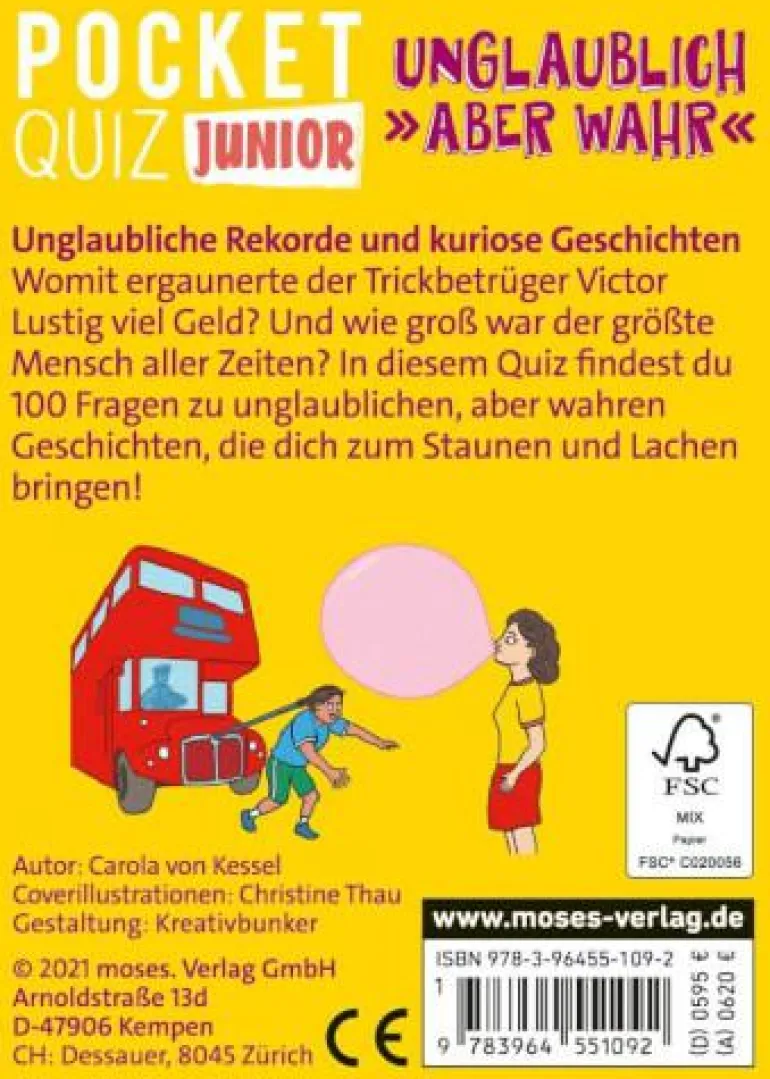 Pocket Quiz junior Unglaublich