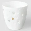 Poesielicht Goldene Herzen D.9,5cm H.9cm