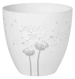 Posielicht „Pusteblume", silber, Ø:9cm, Höhe:9cm