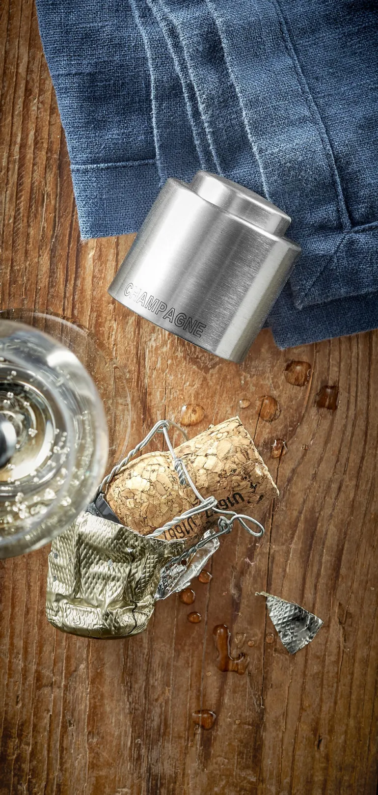 Prosecco-/Sektflaschenverschluss Matt
