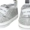 Puppen-Glitzer-Sneakers, silber, Gr. 38-45 cm
