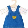 Puppen-Jeanskleid Goldstück mit T-Shirt, Gr. 35-45