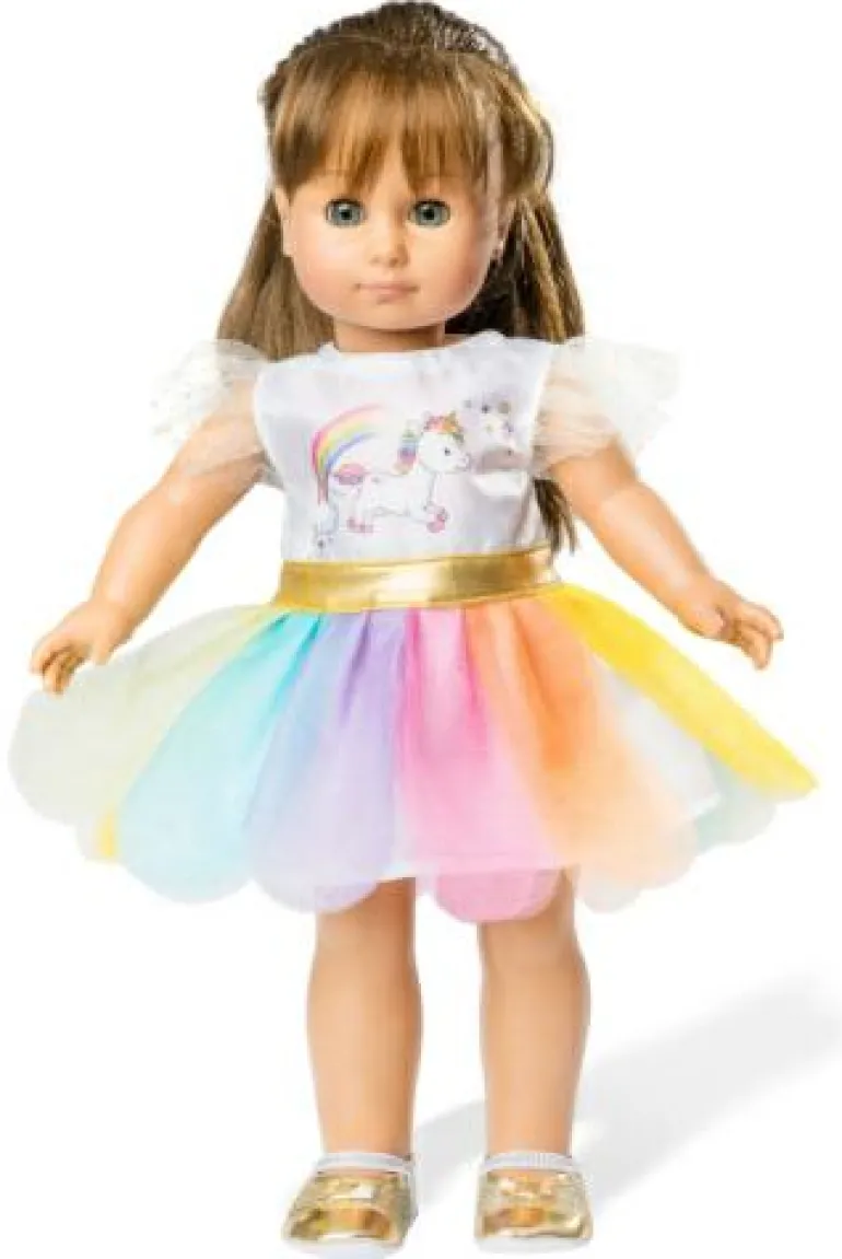 Puppenkleid Einhorn Henri Gr. 35-45cm
