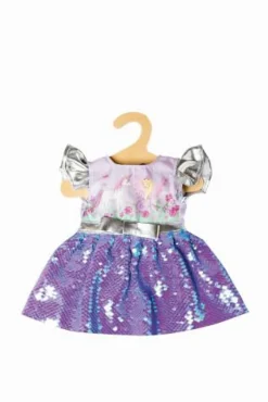 Puppen-Kleid Fee und Einhorn mit Wendepailletten u