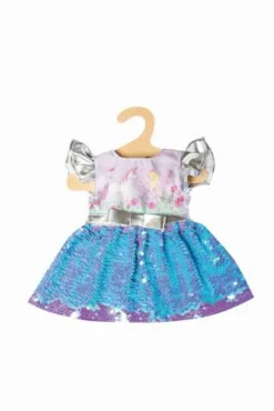 Puppen-Kleid Fee und Einhorn mit Wendepailletten u