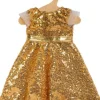 Puppen-Kleid ''Goldstar'', Gr. 28-35 cm