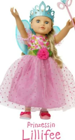 Puppenkleid ''Prinzessin Lillifee'' mit Glitzerkro