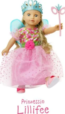 Puppenkleid ''Prinzessin Lillifee'' mit Glitzerkro