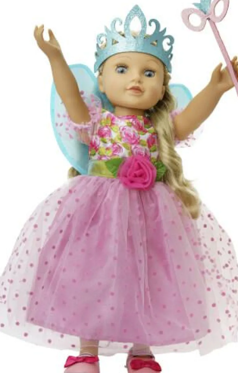 Puppenkleid ''Prinzessin Lillifee'' mit Glitzerkro