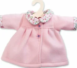 Puppen-Mantel Flausch rosa,28-35cm