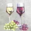 RED AND WHITE WINE Lunch-Servietten L 871400