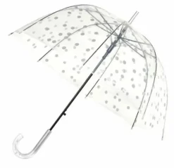 Regenschirm mit silberen Punkten