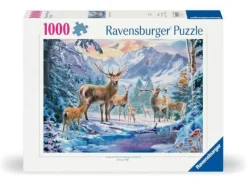 Rehe Und Hirsche Im Winter - Puzzle 1000 Teile