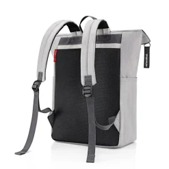 Rolltop Backpack Herringbone Grey Rucksack
