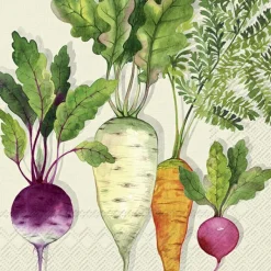 ROOT VEGETABLES Cream Lunch-Servietten L1045560