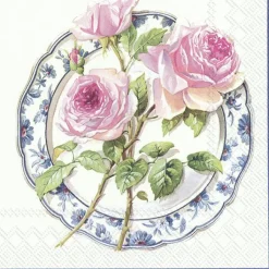 ROSE FOR LUNCH white Lunch-Servietten L 847790