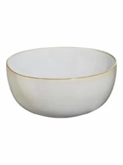 Salatschale, sand D. 22 cm, H. 11 cm