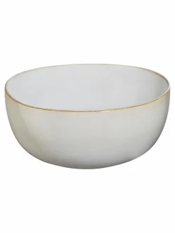 Salatschale, sand D. 22 cm, H. 11 cm