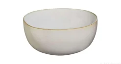 Salatschale, sand D. 22 cm, H. 11 cm