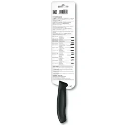 Santokumesser 17cm schwarz Kullenschliff