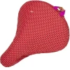 Sattelbezug Polka Dot rot, Polka Dots red